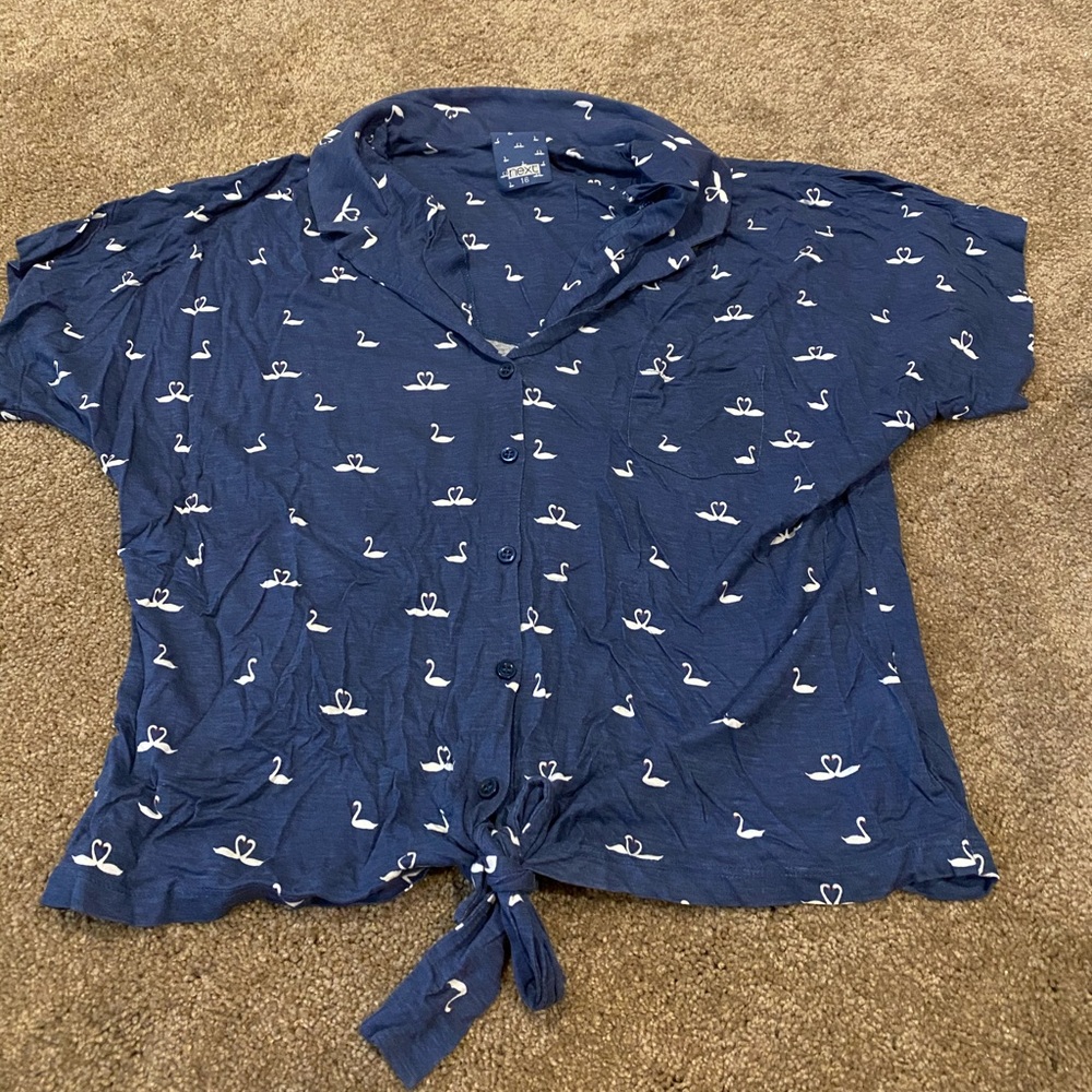 Tie front shirt